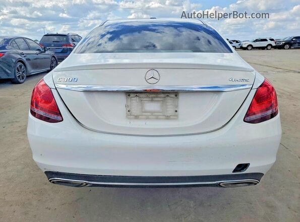 55SWF8EB6KU298526 2019 MERCEDES-BENZ C White Հետևի տեսք