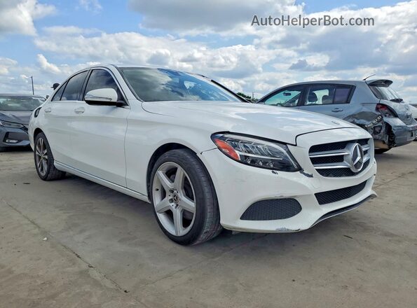 55SWF8EB6KU298526 2019 MERCEDES-BENZ C White Առջևի աջ
