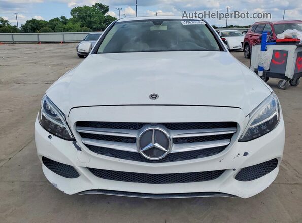 55SWF8EB6KU298526 2019 MERCEDES-BENZ C White Դիմացի տեսք