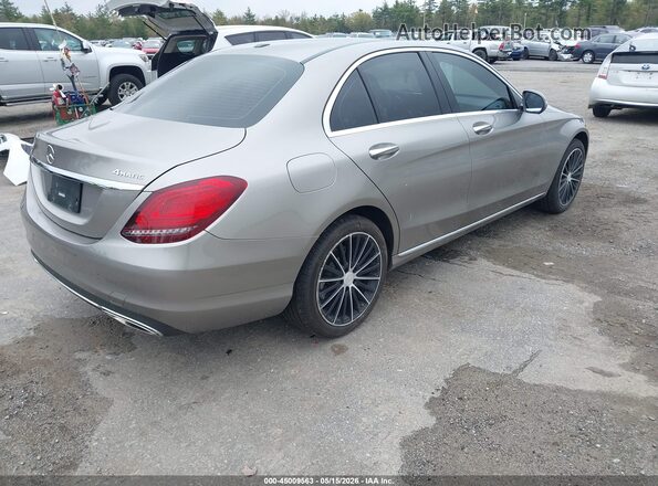 55SWF8EB7KU283761 2019 MERCEDES-BENZ C-CLASS Silver Rear right