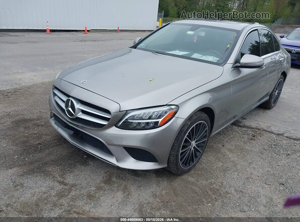 55SWF8EB7KU283761 2019 MERCEDES-BENZ C-CLASS Silver Front left
