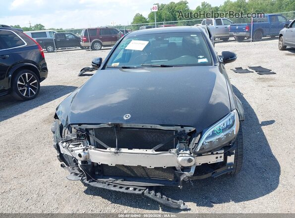 55SWF8EB9LU330175 2020 MERCEDES-BENZ C-CLASS Black Rear interior view