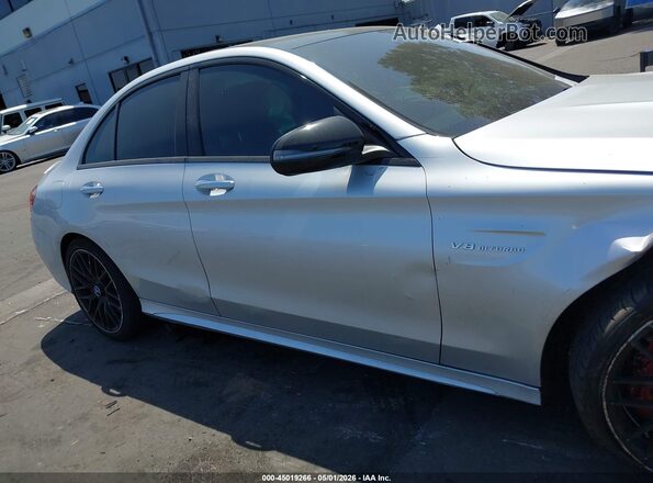 55SWF8GB9LU328472 2020 MERCEDES-BENZ AMG C 63 Silver უკანა სალონის ხედი