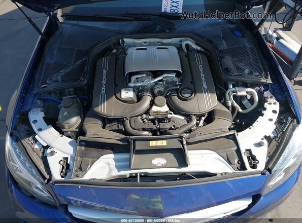55SWF8HB2HU195852 2017 MERCEDES-BENZ AMG C 63 Blue Widok z tyłu