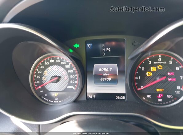 55SWF8HB2HU195852 2017 MERCEDES-BENZ AMG C 63 Blue Widok tylnych siedzeń