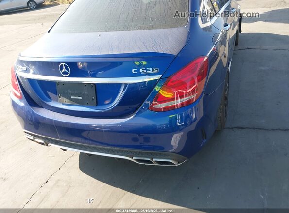55SWF8HB2HU195852 2017 MERCEDES-BENZ AMG C 63 Blue 