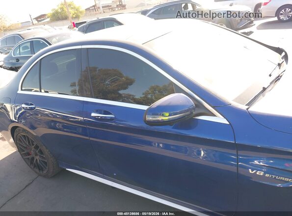 55SWF8HB2HU195852 2017 MERCEDES-BENZ AMG C 63 Blue Widok wnętrza 360 stopni
