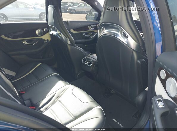 55SWF8HB2HU195852 2017 MERCEDES-BENZ AMG C 63 Blue Widok naklejki z numerem VIN
