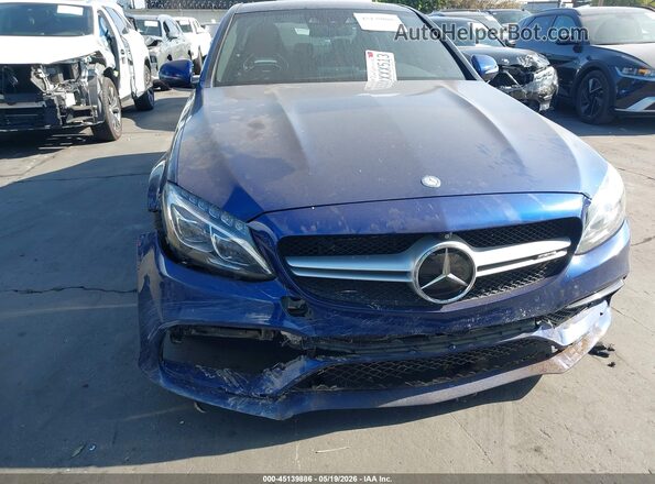 55SWF8HB2HU195852 2017 MERCEDES-BENZ AMG C 63 Blue Widok wnętrza z tyłu