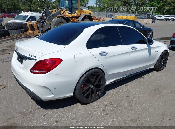 55SWF8HB7HU198374 2017 MERCEDES-BENZ AMG C 63 White Հետևի աջ