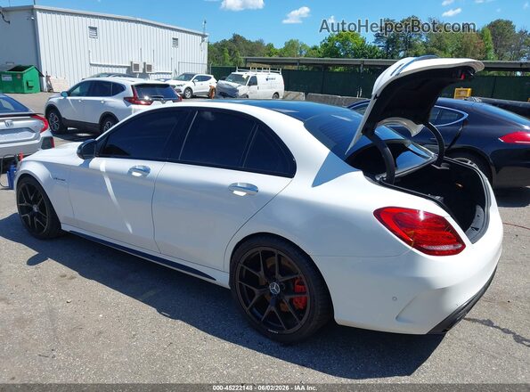 55SWF8HB7HU198374 2017 MERCEDES-BENZ AMG C 63 White Սալոնի հետևի տեսք