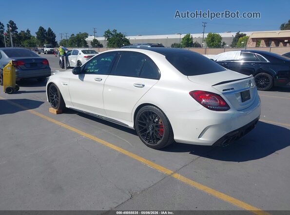 55SWF8HBXKU310527 2019 MERCEDES-BENZ AMG C 63 White Задня ліва чверть
