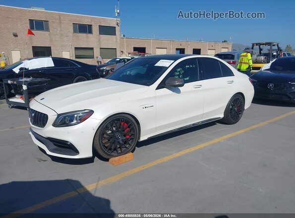 55SWF8HBXKU310527 2019 MERCEDES-BENZ AMG C 63 White Передня ліва чверть