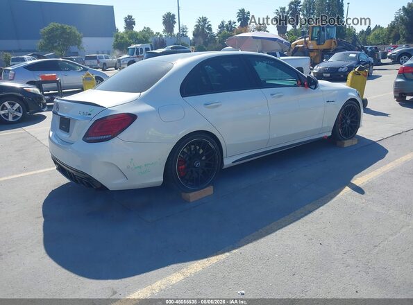 55SWF8HBXKU310527 2019 MERCEDES-BENZ AMG C 63 White Задня права чверть