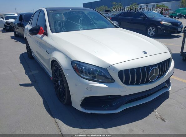 55SWF8HBXKU310527 2019 MERCEDES-BENZ AMG C 63 White Вид спереду