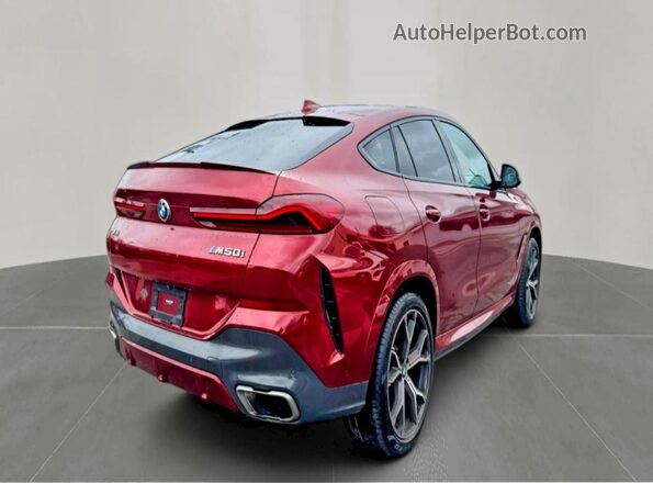 5UXCY8C09M9E51267 2021 BMW X6 Burgundy 