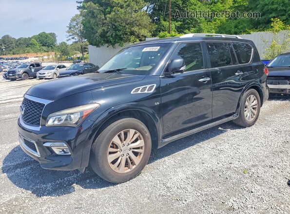 JN8AZ2NF7G9613570 2016 INFINITI QX80 Black Tył lewy