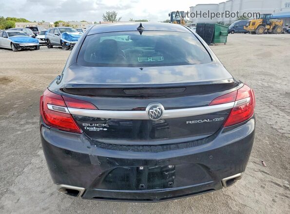 2G4GT5GX0H9138222 2017 BUICK REGAL Black Front interior view
