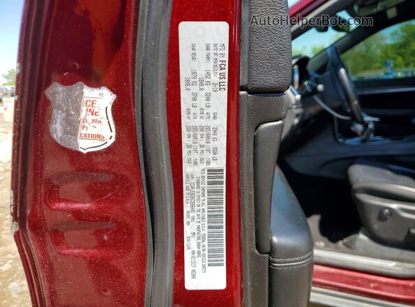1C4RJEBG6KC656491 2019 JEEP CHEROKEE Red Vista de la etiqueta del VIN