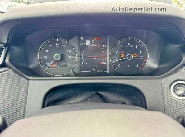 SALYB2EX8KA787784 2019 LAND ROVER RANGE Белый Вид панели приборов