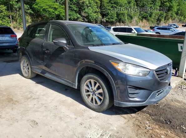 JM3KE2BY6G0832131 2016 MAZDA CX-5 Gray Widok z przodu