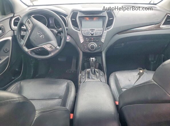 KM8SR4HF3GU164968 2016 HYUNDAI SANTA White ხელსაწყოთა პანელის ხედი