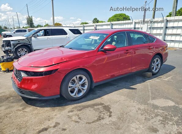 1HGCY1F24SA019752 2025 HONDA ACCORD Red Задня ліва чверть