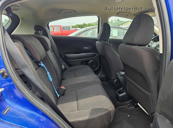 3CZRU6H3XJG729613 2018 HONDA HR-V Blue Widok wnętrza z przodu