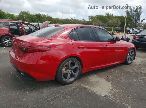 ZARFAMAN4K7599798 2019 ALFA ROMEO GIULIA Red Передня права чверть