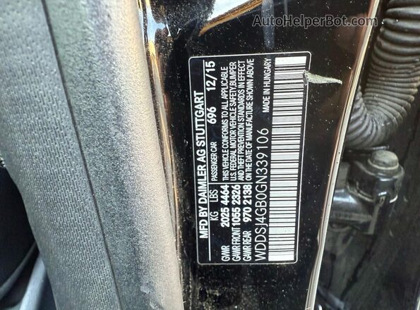 WDDSJ4GB0GN339106 2016 MERCEDES-BENZ CLA-CLASS Black 
