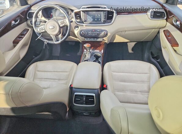 5XYPHDA51JG411086 2018 KIA SORENTO Белый Вид щитка приборов