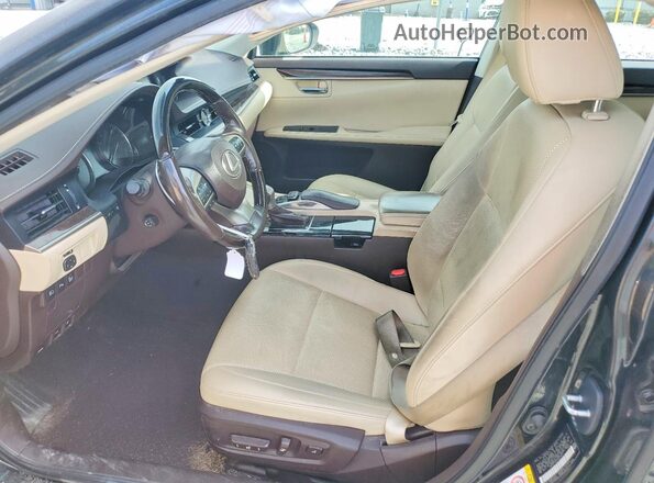 58ABK1GG1HU078047 2017 LEXUS ES Black Front interior view