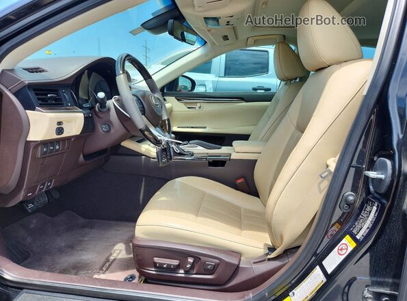58ABK1GG2GU011777 2016 LEXUS ES Black Vista interior delantera