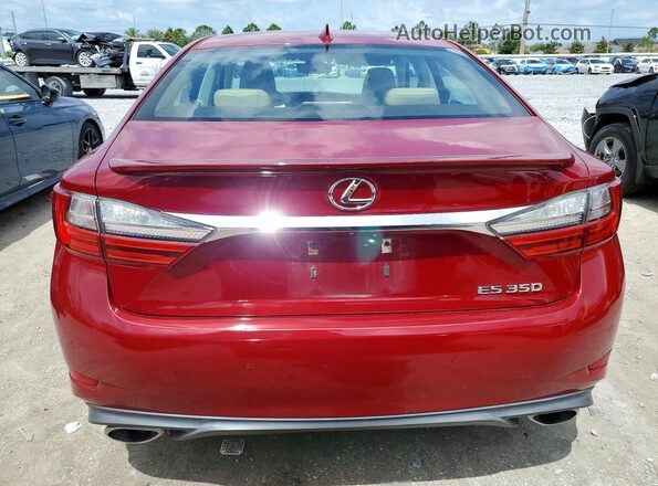 58ABK1GG3HU068944 2017 LEXUS ES Red Rear view