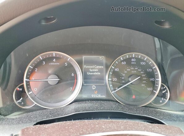58ABK1GG3HU068944 2017 LEXUS ES Red Instrument cluster view