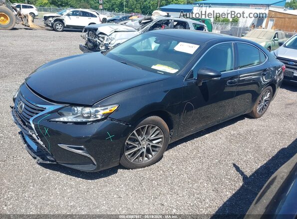 58ABK1GG8GU004722 2016 LEXUS ES 350 Black წინა მარცხენა ხედი სამი მეოთხედიდან