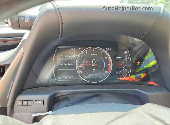 58ABZ1B13KU007826 2019 LEXUS ES White Instrument cluster view