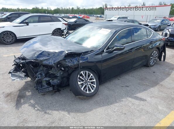 58ACZ1B10PU146307 2023 LEXUS ES 350 Black წინა მარცხენა ხედი სამი მეოთხედიდან