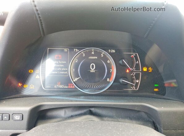 58AD11D11MU002883 2021 LEXUS ES Black Вид щитка приладів