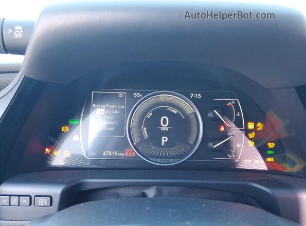 58ADA1C18RU043830 2024 LEXUS ES Silver Вид щитка приладів