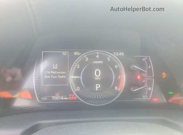 58ADZ1B11LU060874 2020 LEXUS ES Beige Instrument cluster view