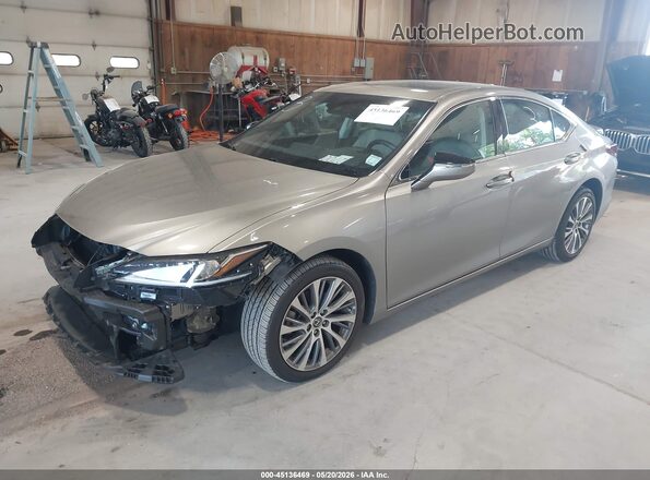 58ADZ1B11MU107614 2021 LEXUS ES 350 Pewter Vista tres cuartos delantera izquierda