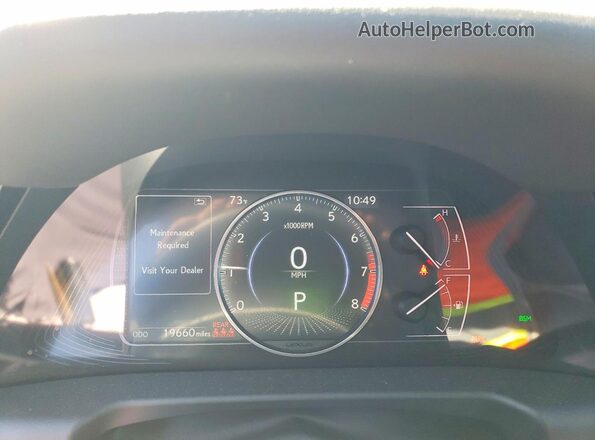 58ADZ1B15RU178502 2024 LEXUS ES Gray Widok zestawu wskaźników