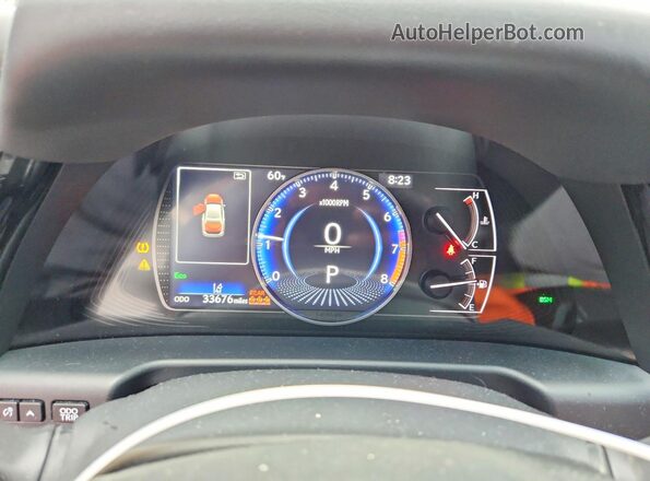 58ADZ1B17PU145773 2023 LEXUS ES Black Widok zestawu wskaźników