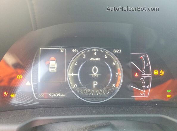 58ADZ1B19LU063277 2020 LEXUS ES Silver Widok zestawu wskaźników