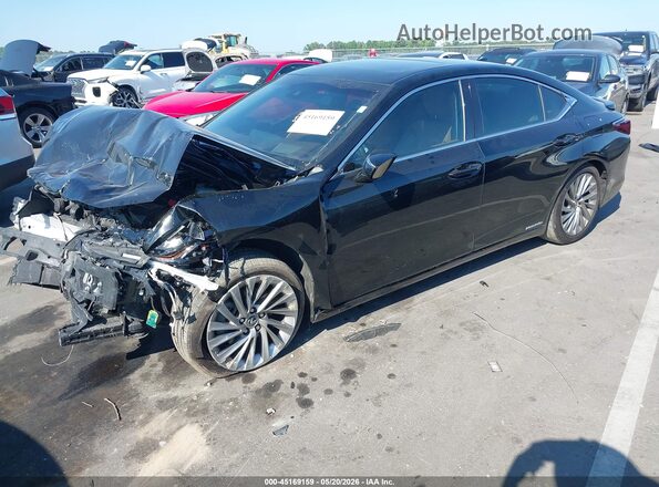 58AF21B1XLU008219 2020 LEXUS ES 300H Black წინა მარცხენა ხედი სამი მეოთხედიდან
