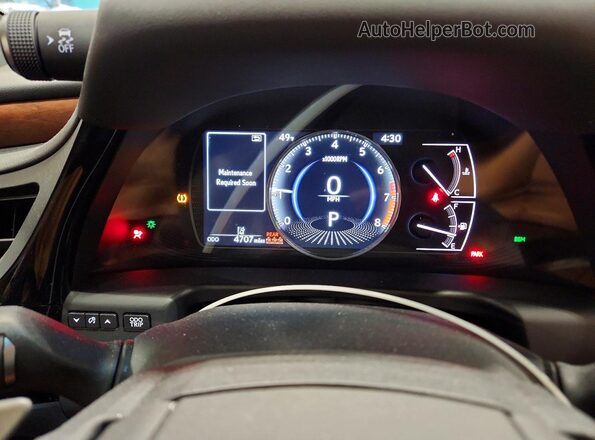 58AFZ1B17SU207660 2025 LEXUS ES Black ხელსაწყოთა პანელის ხედი