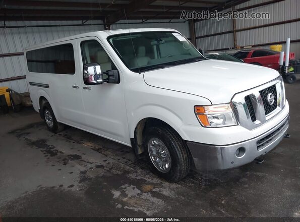 5BZAF0AA7KN853107 2019 NISSAN NV PASSENGER NV3500 HD White Vista interior trasera