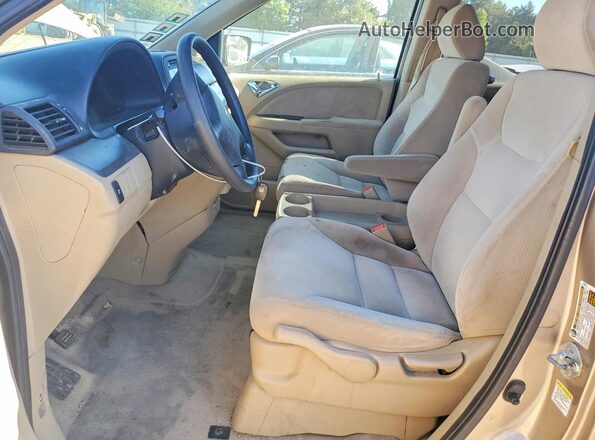 5FNRL38267B001879 2007 HONDA ODYSSEY Tan Widok wnętrza z przodu