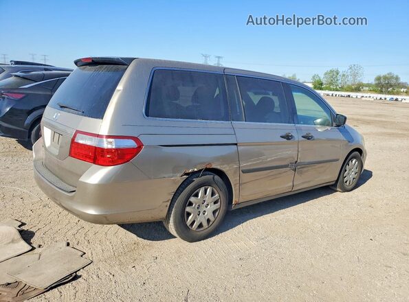 5FNRL38267B001879 2007 HONDA ODYSSEY Tan Tył prawy